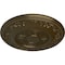 Ekena Millwork Nestor Ceiling Medallion (Fits Canopies up to 5"), Hand-Painted Brass, 25 7/8"OD x 2 1/4"P CM25NEBRS - alternate 2